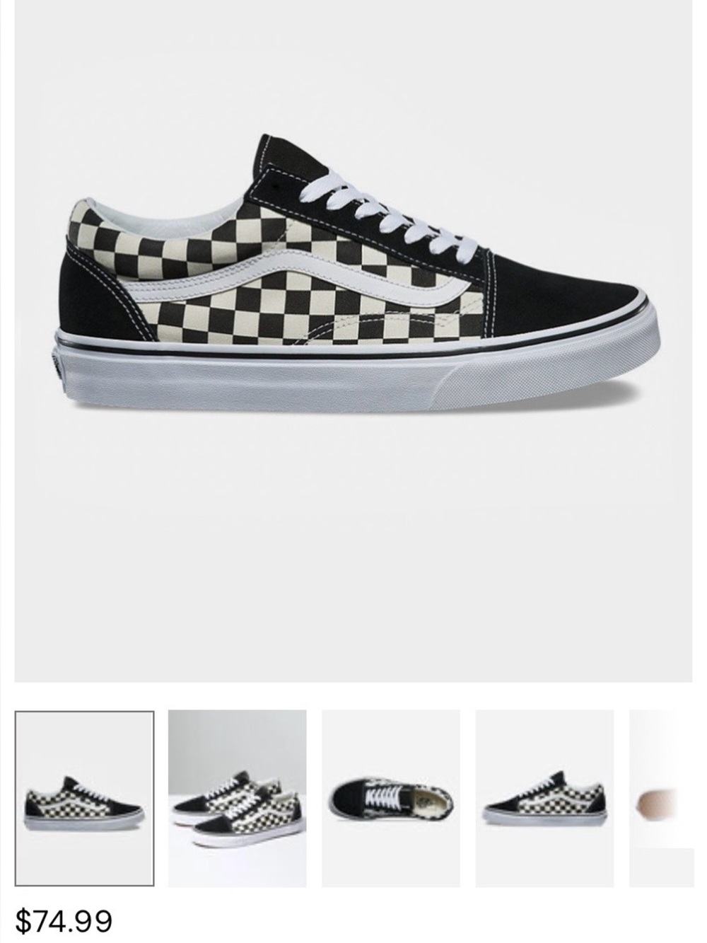 Vans Checkerboard Old Skool - Black & White